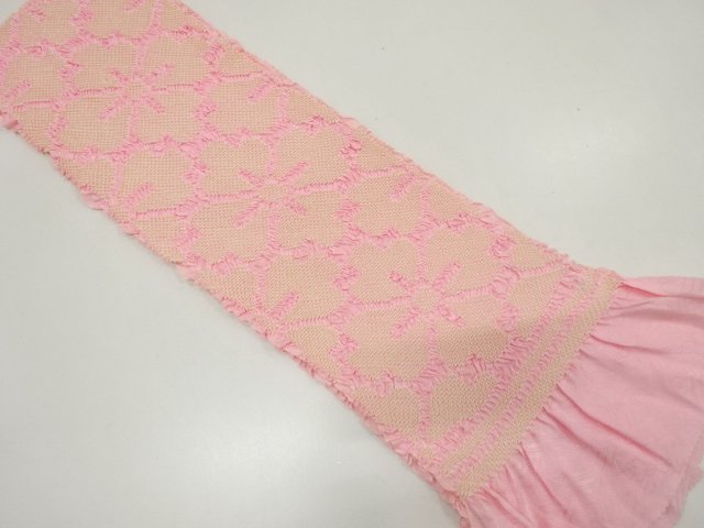 JAPANESE KIMONO / OBIAGE FOR FURISODE / SHIBORI / SILK